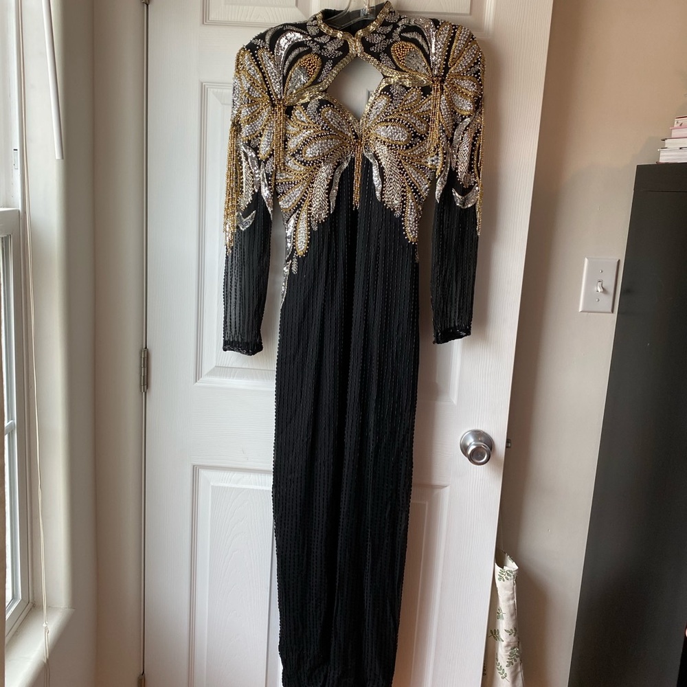 Vintage Beaded Party Dress